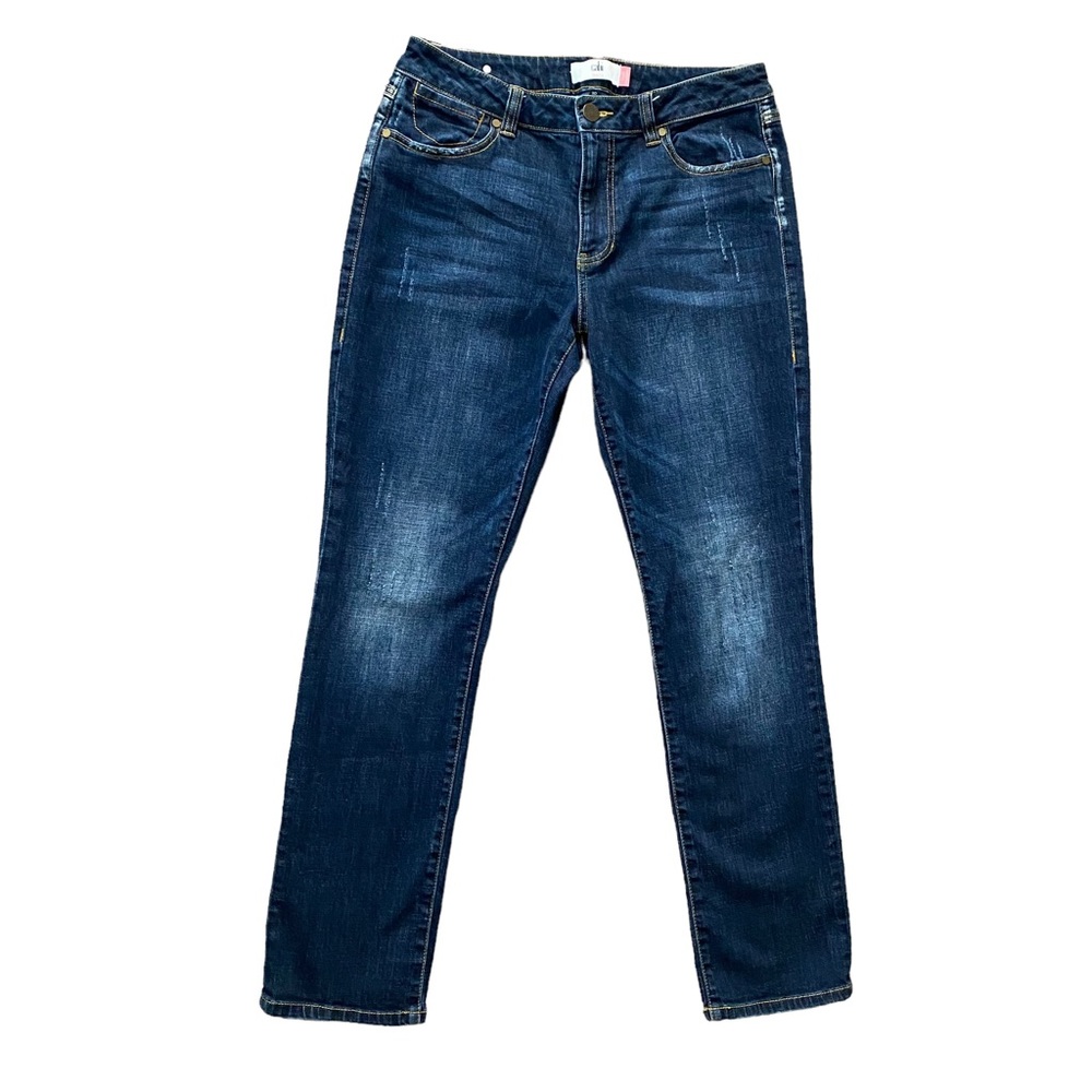 Cabi 3561 High Rise Straight Leg
Distressed Blue Jeans Size 10 - Picture 3 of 16